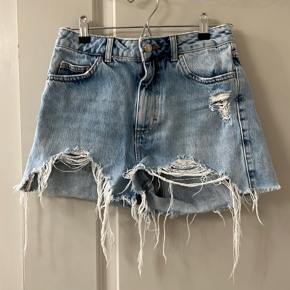 Top Shop Mom Jean Shorts
